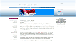 Desktop Screenshot of ncfreelegalhelp.org