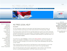 Tablet Screenshot of ncfreelegalhelp.org